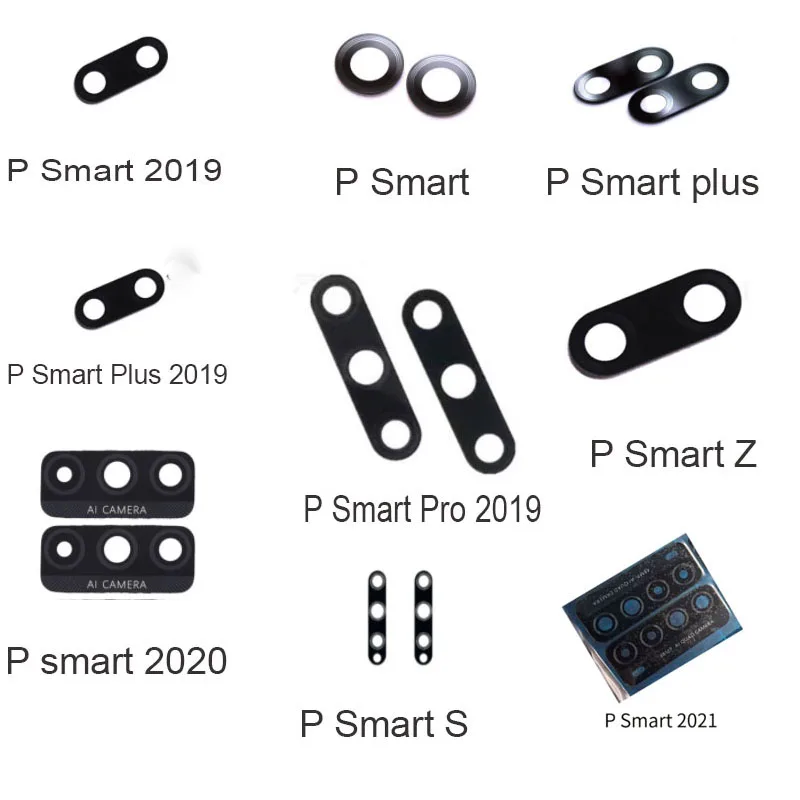 

1PCS New Back Camera Glass Lens For Huawei P Smart Plus Pro Z S 2019 2020 2021 Rear Camera Glass Lens With Adhesive Sticker Glue