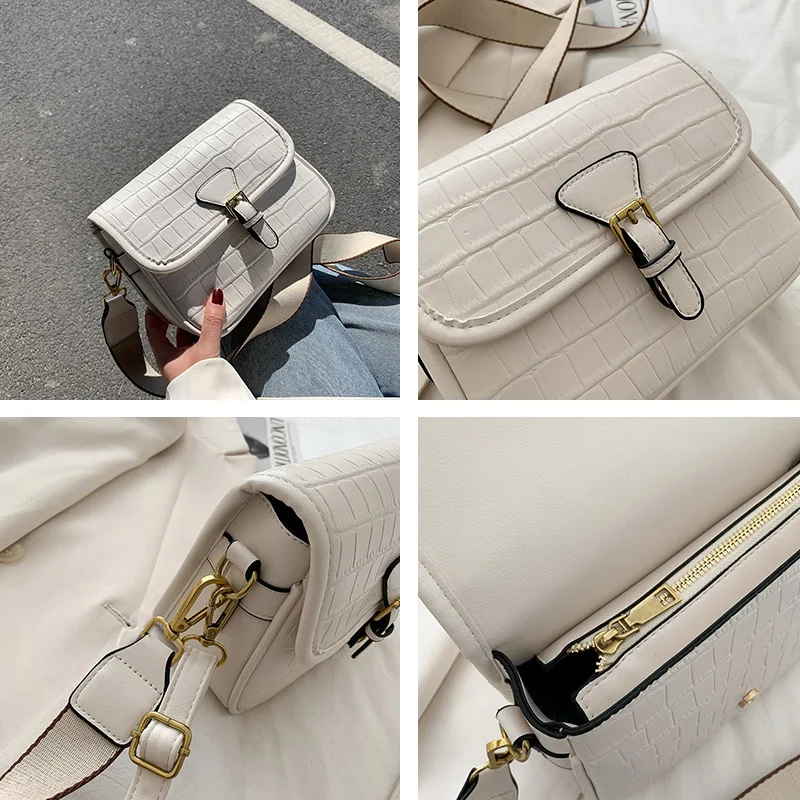 

Brand Solid Leather Shoulder Bag Crossbody Bags for Women Luxury Purses Tote Handbags Women Bags Designer Famale Messenger Bag