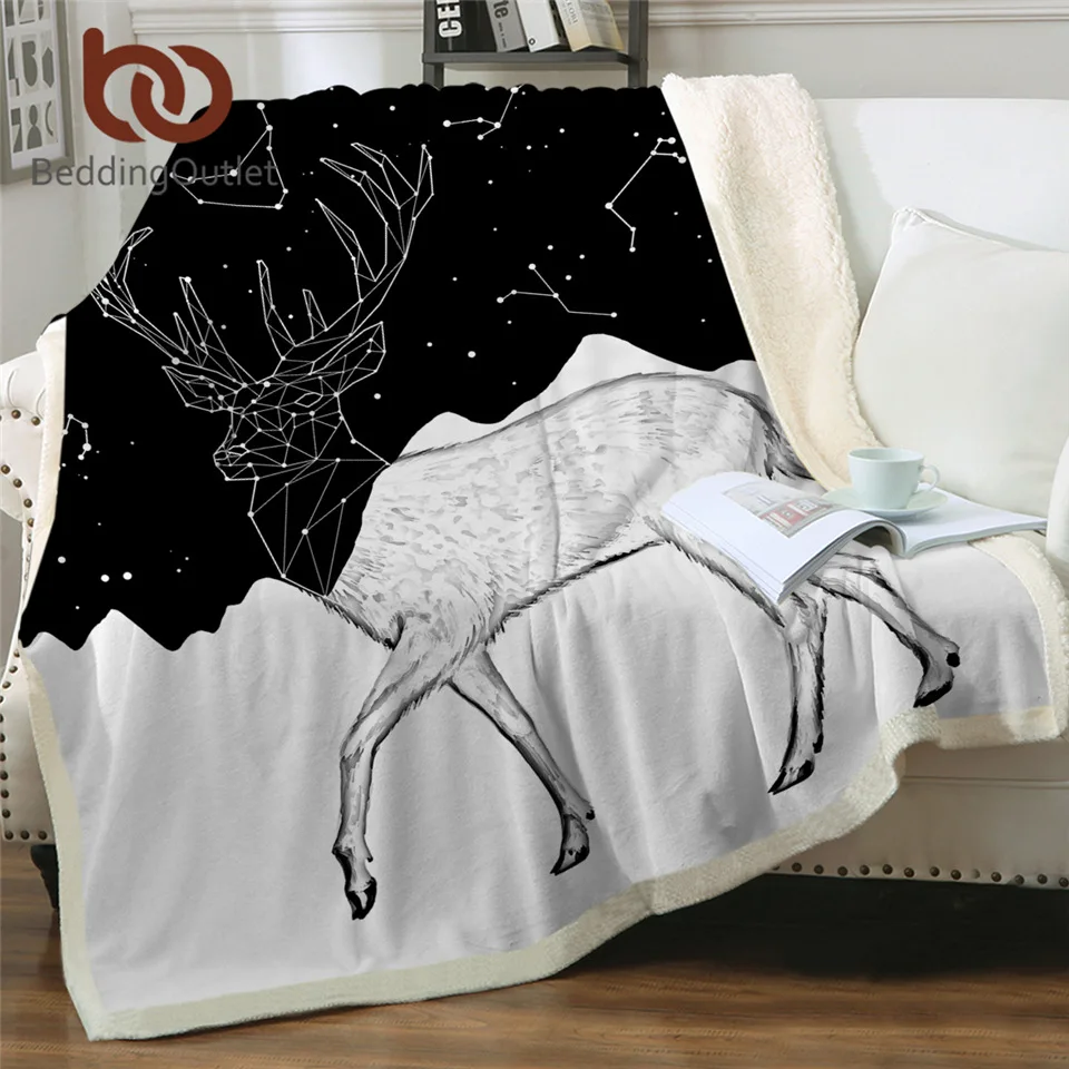 BeddingOutlet Лось Одеяло для кровати Созвездие линии постельные принадлежности