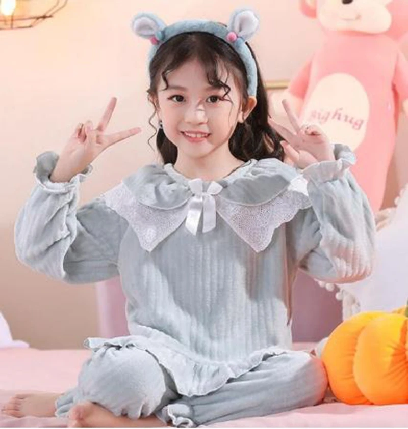 Зимняя детская теплая Фланелевая пижама с длинным рукавом костюмы для мальчиков