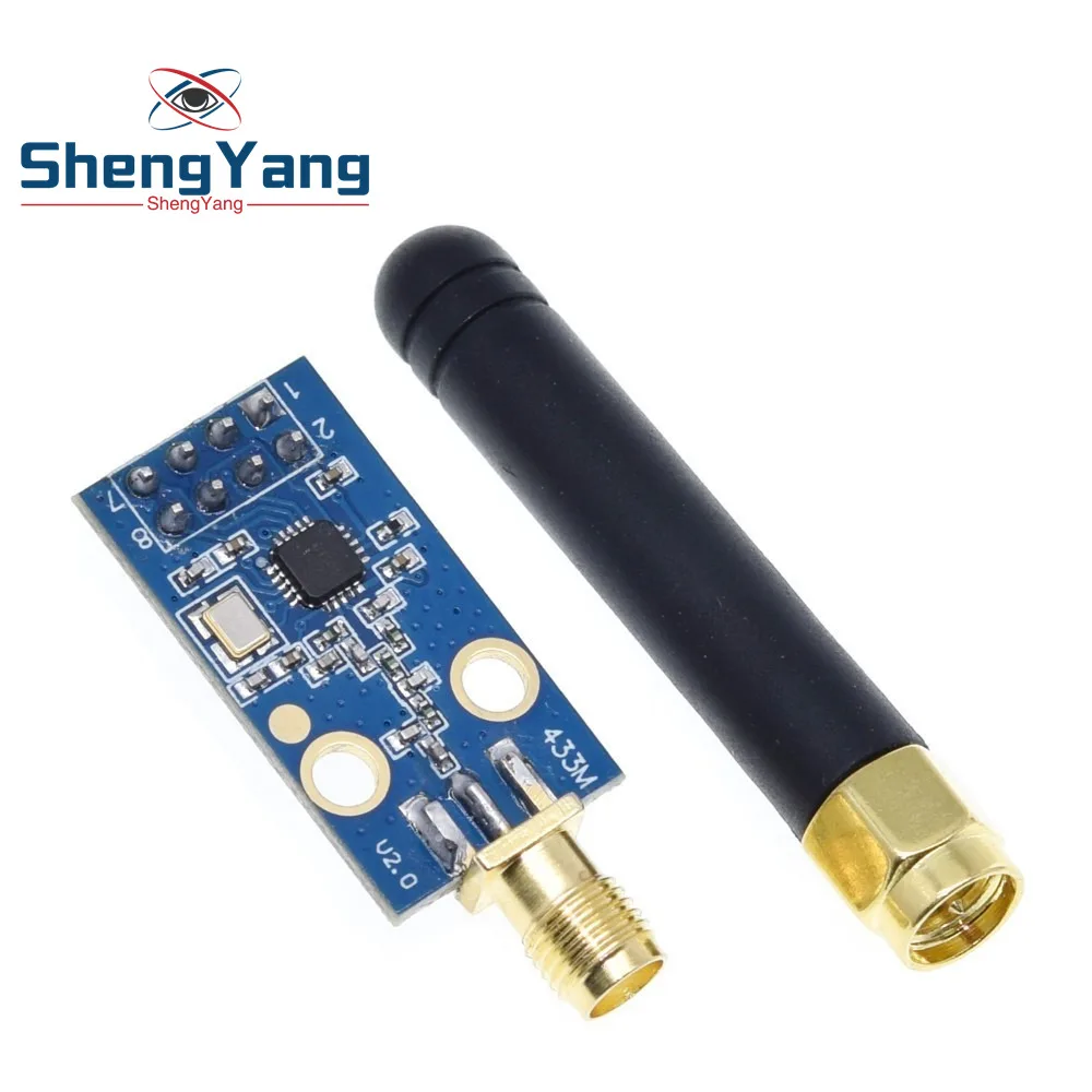 1 шт. беспроводной модуль CC1101 с антенной SMA приемопередатчика для Arduino 433