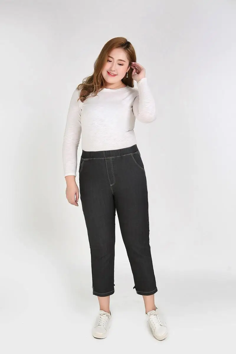 2XL-9XL женские большие размеры джинсы повседневные с высокой талией стрейч джинсовые брюки женские 5XL 6XL 7XL Большие размеры зимние обтягивающие джинсы брюки