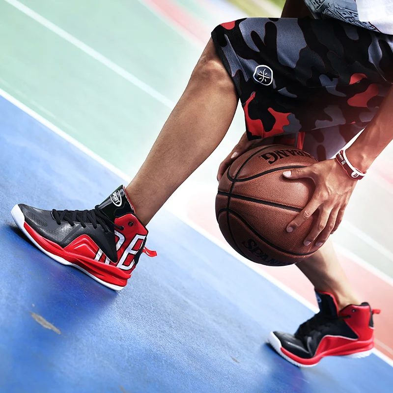 Мужские баскетбольные кроссовки с высоким берцем амортизирующие для баскетбола