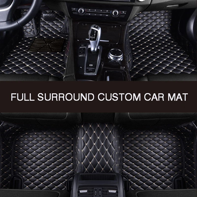 Full Surround Custom Leather Car Floor Mat For SKODA Kodiaq (7seat) Car Interior Car Accessories