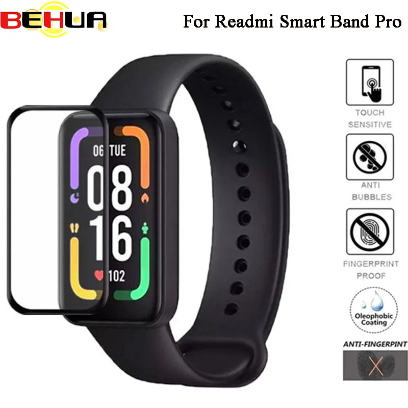 

BEHUA Soft Protector film For Readmi Smart Band Pro Smartwatch 3D Curved Cover Screen Protective Film (Not Glass) Accessories
