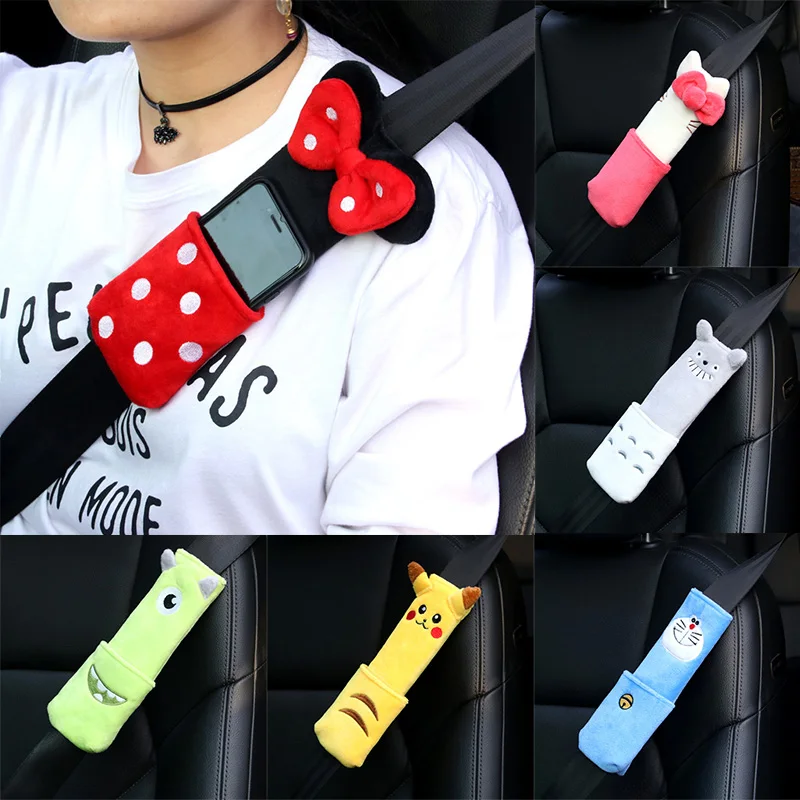 

Автомобильный ремень безопасности милые аксессуары для детей в автомобиле Автомобильная подушка автомобильный ремень безопасности защит...