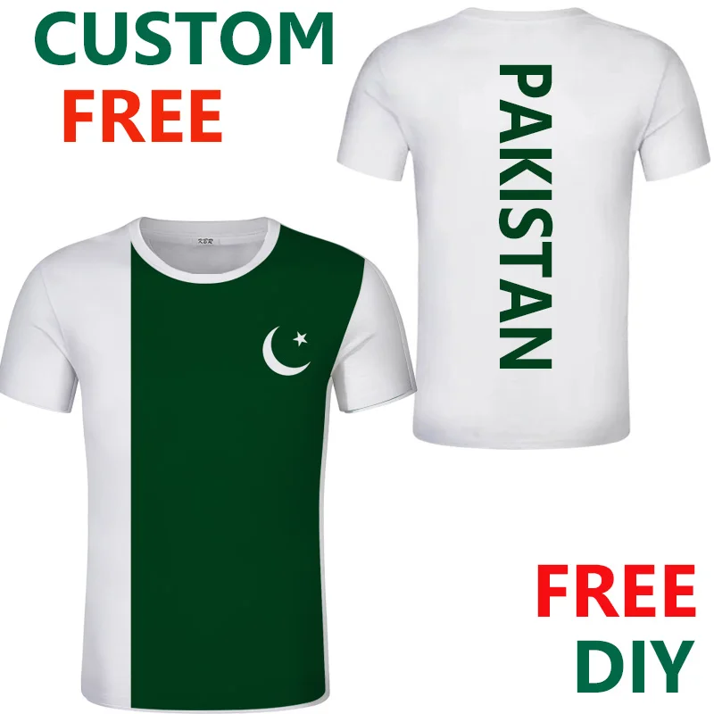 Футболка с принтом пакистанского флага футболки на заказ именем номером фото