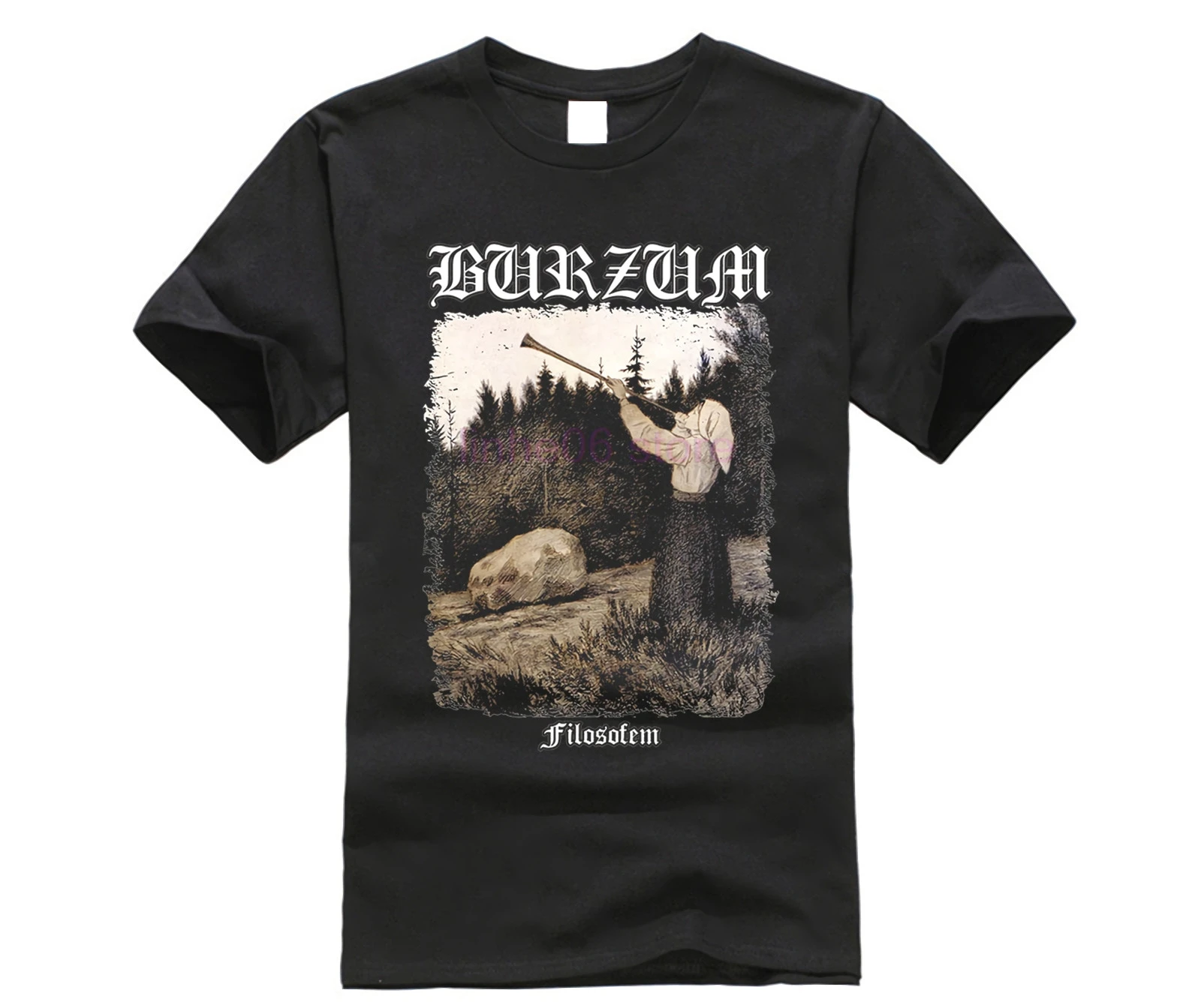 Burzum Filosofem летняя футболка топ популярный дизайн красивые футболки с короткими