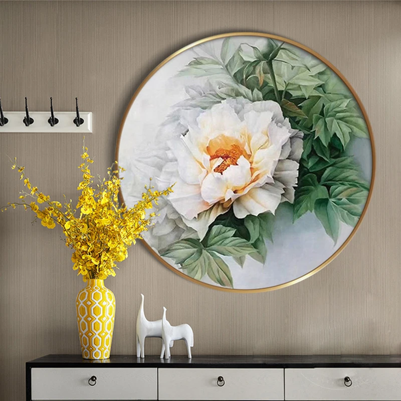 Зеленый цветок пиона хлопок китайские наборы для вышивки крестом 11CT печатных