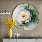 Набор для вышивки крестом, зеленый пион, хлопок, 11CT