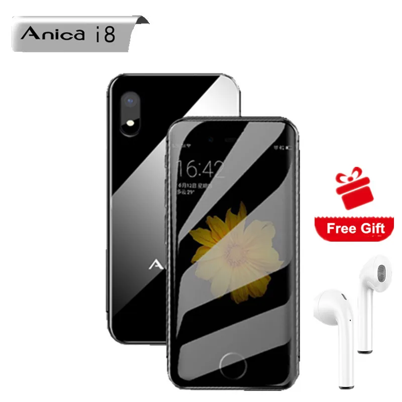 Оригинальный Anica I8 Мини GSM WCDMA Android Смарт мобильный телефон 2 4 &quotэкран