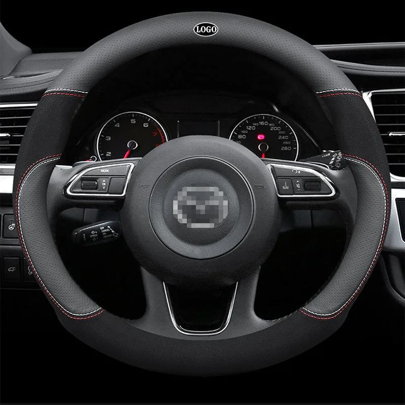 

Suede Car Steering Wheel Cover 15 Inches / 38 Cm for Mazda 2 3 5 6 8 Atenza Axela BT-50 CX5 Cx7 Cx3 CX9 CX30 2019 2020 2021
