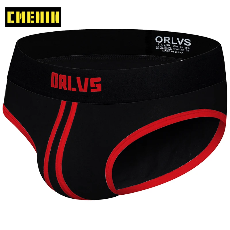 Трусы брифы мужские в полоску пикантное нижнее белье джоки бикини для геев OR168| |