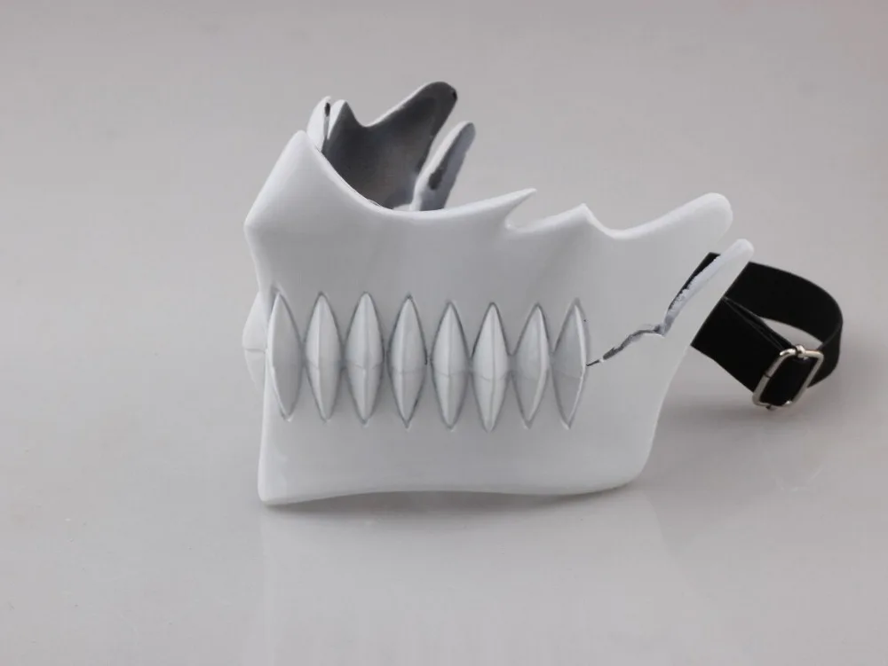 Аниме отбеливающая маска для косплея халибеля полые вееры реквизит Хэллоуина