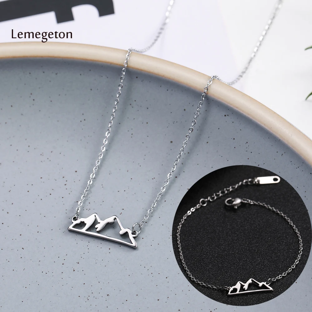 Браслет Lemegeton Снежная горная подвеска набор ювелирных изделий в