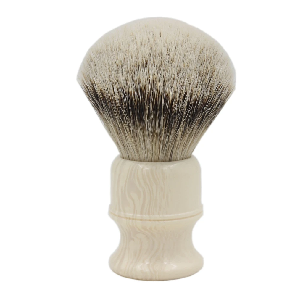 Кисть для бритья из искусственного гудка с полимерной ручкой|shaving brush|badger hair shaving