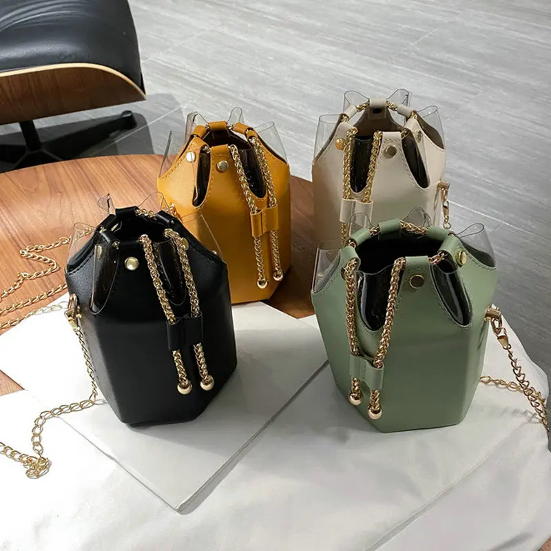 

Fashion Women Handbag Bucket Bag Ladies Shoulder Bag Casual Female Chain Crossbody Messenger Bag