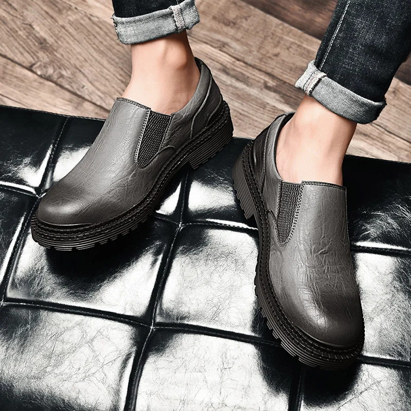 

High Quality Genuine Leather Men Shoes Spring Casual Shoes Fashion Flats Oxfords Loafers Business Formal Shoes