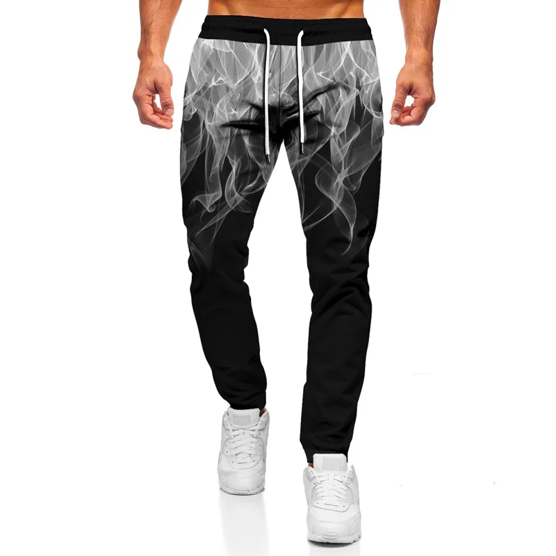 

Flame 3D Printing 2021 Autumn Winter New Men's Fashion Pants Jogger Sweatpants Outdoor Leisure Trousers Unisex Large Size S-6XL