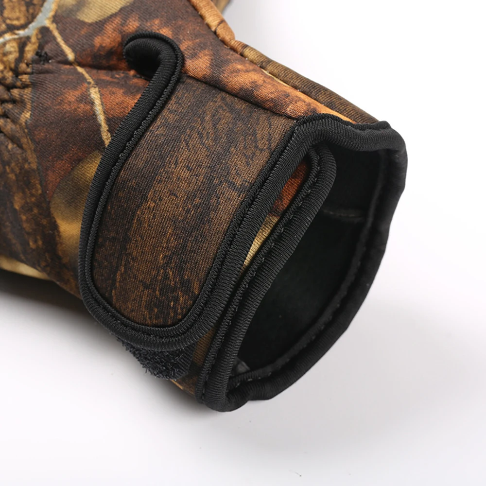 DORISEA Outdoor Winter Fishing Gloves Waterproof Three or Two Fingers Cut Anti-slip Climbing Glove Hiking Camping Riding | Спорт и