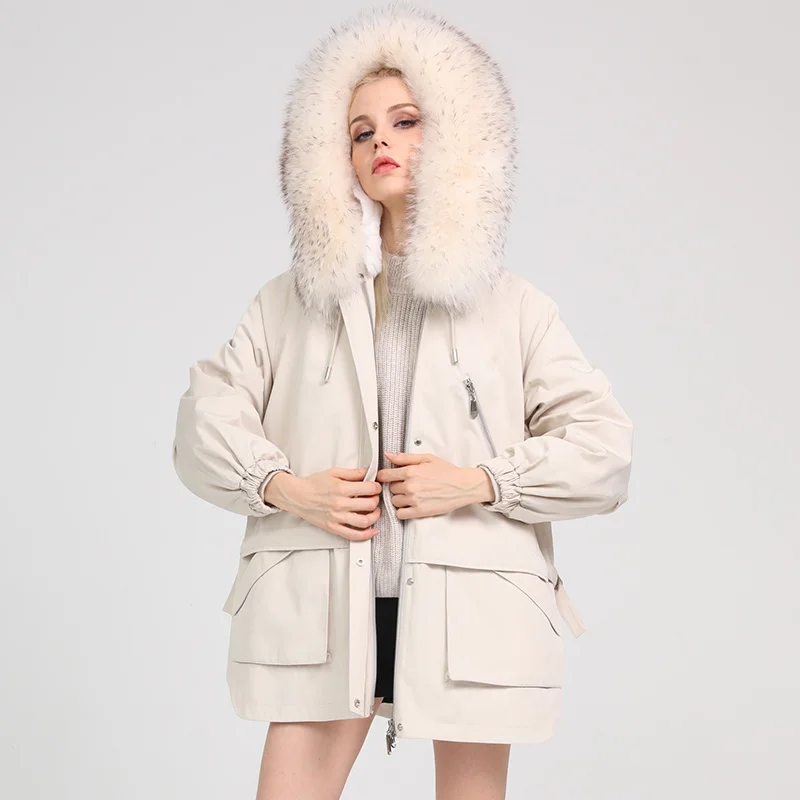 

SHZQ Short Style Style to Overcome Women's 2021 Winter New Fashion Fur Coat Rex Rabbit Hair Inner Bladder Hair Collar Loose Fur