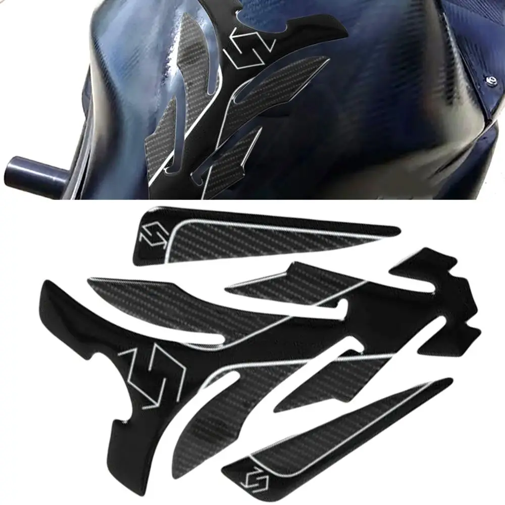 

5D Carbon Fiber Motorcycle 1PCS Tank Pad Sticker for For Suzuki GSX S GSX-R 150 250 GSXR 600 750 1000 Motorbike Decor Stickers