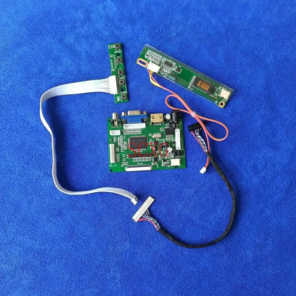 

LVDS 30-Pin Fit LTN154X7/N154C1/N154C2/N154C3 Matrix DIY Kit LCD Controller Drive Board VGA AV HDMI-compatible 1440*900 1CCFL