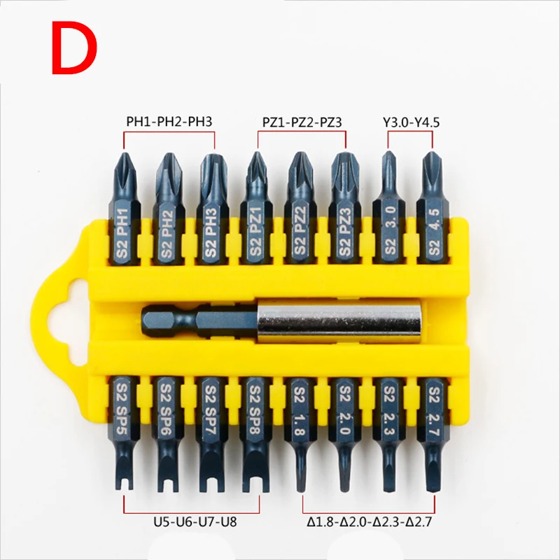 17 шт./компл. защита от взлома Torx Hex Star Набор бит магнитный держатель отвертка Биты