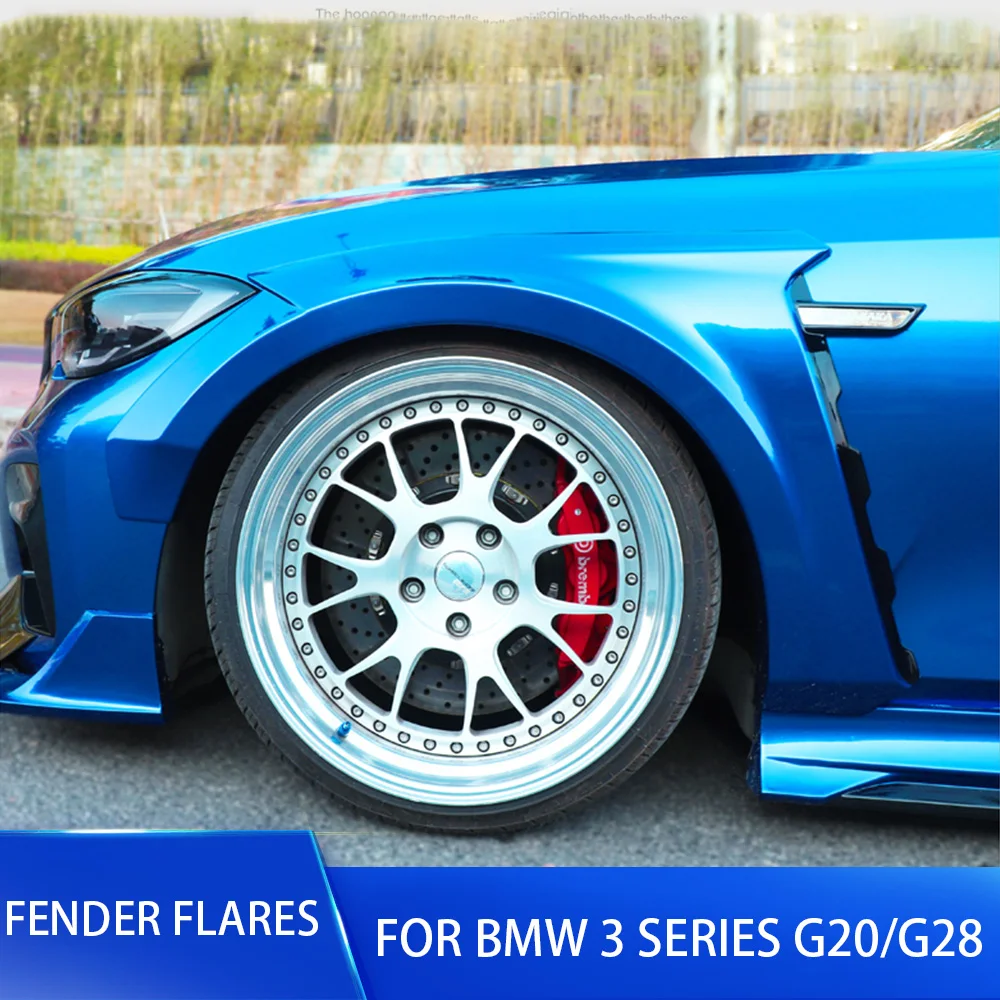 Комплект широких вспышек для крыльев BMW 3 серии G20 G28 седан 4D 2019 2020 UP из АБС пластика