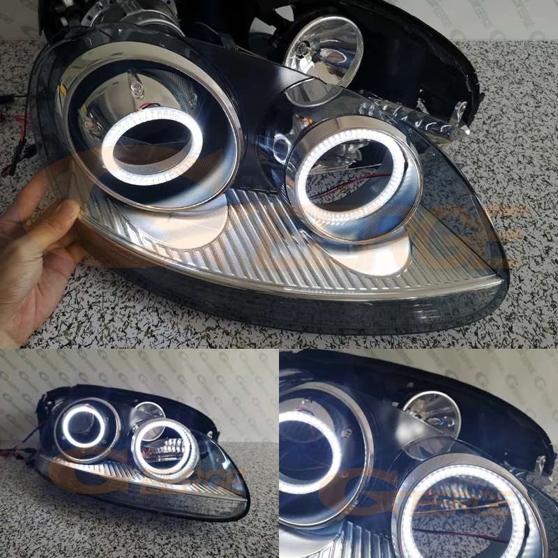 Для Volkswagen VW Golf Rabbit Jetta GTI R32 MKV MK5 2005-2010 ксеноновая фара Ультра яркое освещение smd комплект светодиодов «глаза ангела»