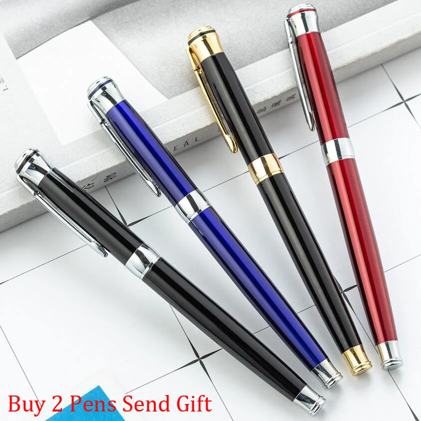 

Модный дизайн, полностью Металлическая фирменная ручка для письма для бизнеса, Мужская Подпись, купите 2 ручки, отправьте подарок