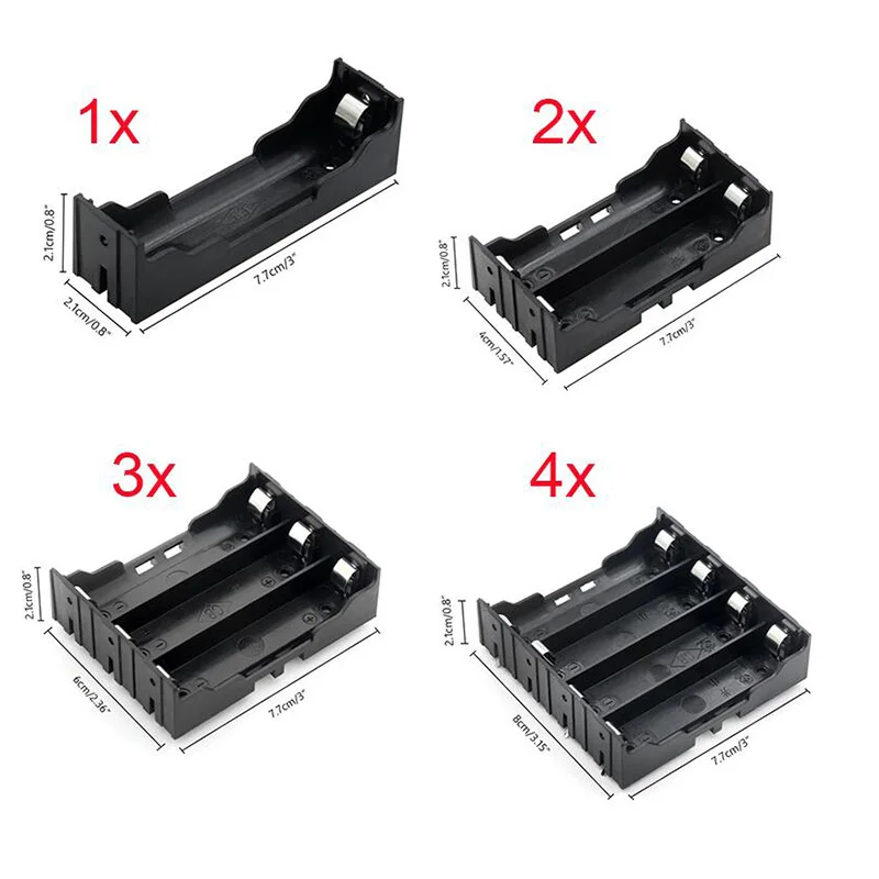 DIY ABS 18650 Мощность банк чехол s 1X 2X 3X 4X Батарея Держатель Коробка Для Хранения Чехол