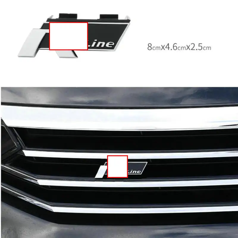 Для Passat B8L установка декоративные наклейки в виде буквы R mark автомобильные брелки
