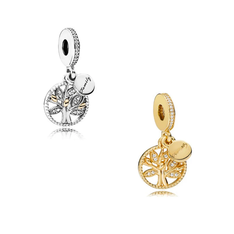 

Family Heritage Silver 925 &Golden Shine Charms for Bracelets & Bangles Silver 925 Jewelry Family Tree Charms for Jewelry Making