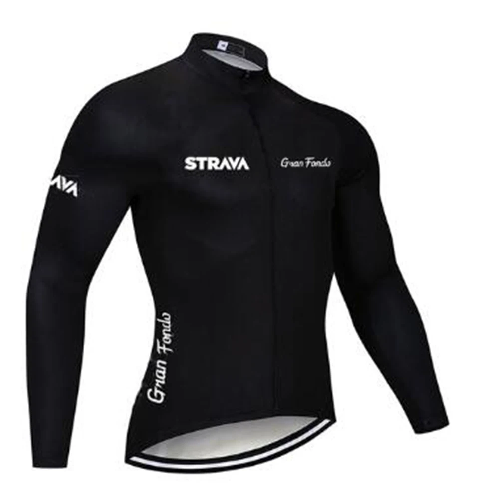 Новинка 2020 командная Мужская весенне-осенняя велосипедная Джерси STRAVA одежда для