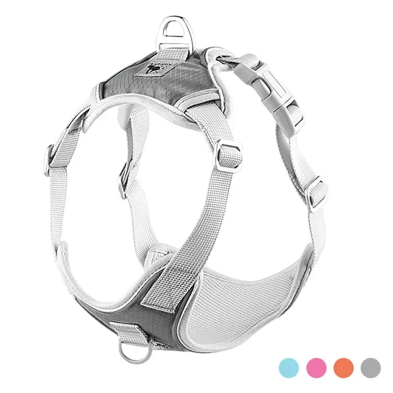 Светоотражающая шлейка для собак Регулируемый жилет с металлическим D образным