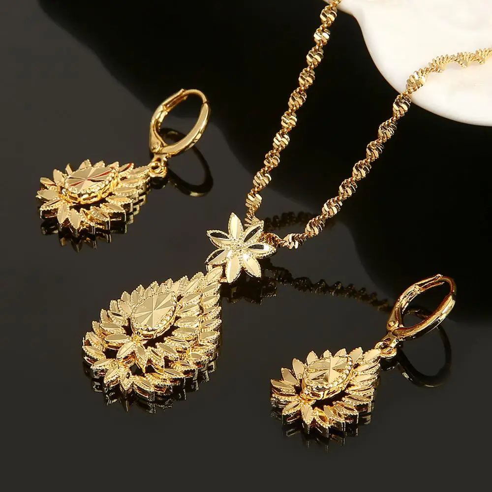 Эфиопские Модные Ювелирные наборы золотого цвета Эритрея хабеша Судан