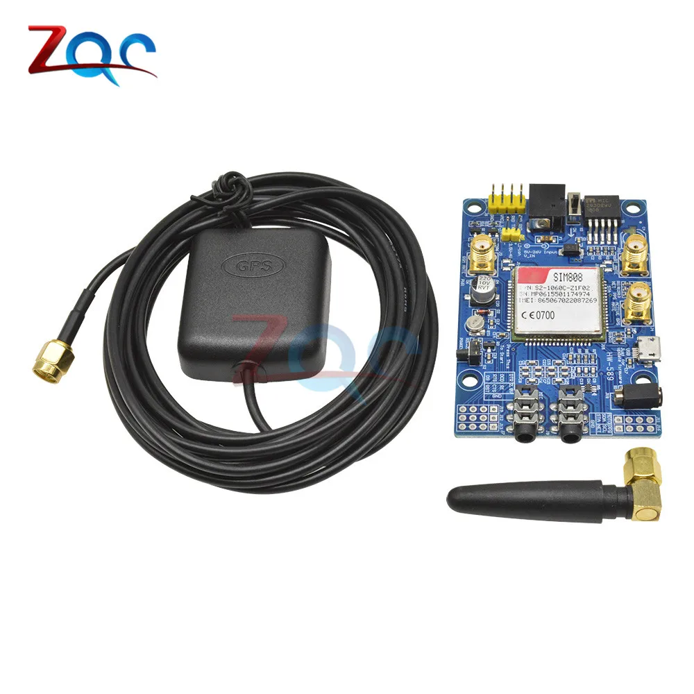SIM808 вместо SIM908 модуля GSM GPRS GPS макетная плата IPX SMA с антенной доступная для Raspberry Pi
