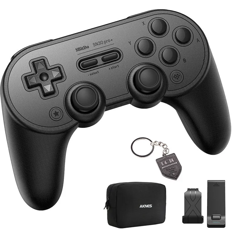 SN30 PRO+ беспроводной джойстик Bluetooth пульт дистанционного управления геймпад для переключателя/Windows/СТИМ/macOS джойстик аксессуары - Цвет: Black