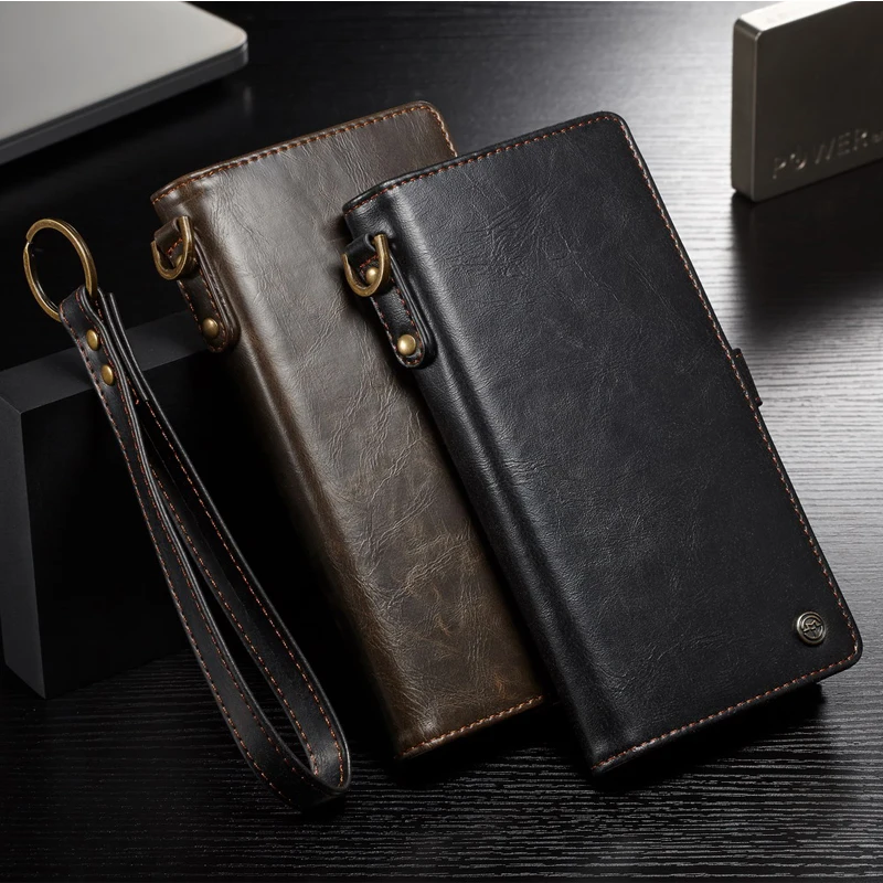 Чехол CaseMe для Samsung Galaxy Note 10 Plus с магнитной откидной крышкой кожаный чехол портмоне