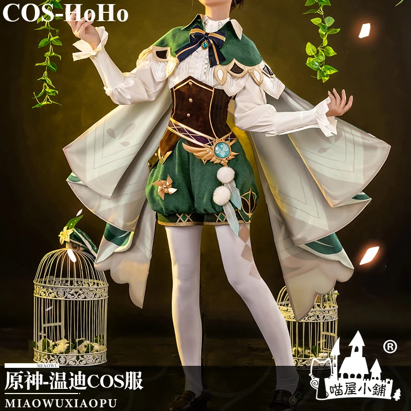 

Костюм для косплея COS-HoHo Hot Genshin Impact Venti, великолепный костюм для косплея, костюм для вечевечерние НКИ на Хэллоуин, женский костюм для ролевых ...