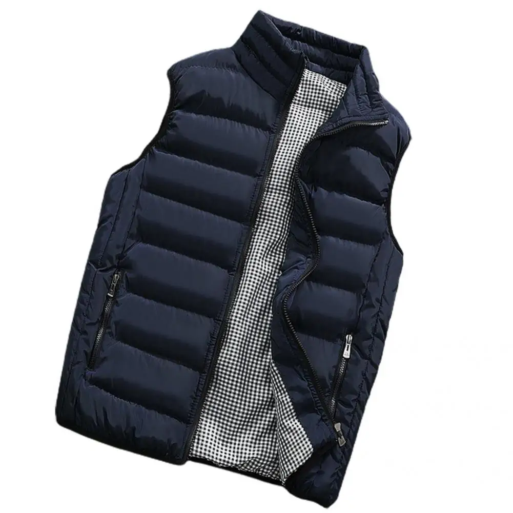 

Great Men Vest Coat Sleeveless Thick Winter Vest Coat Casual Men Waistcoat