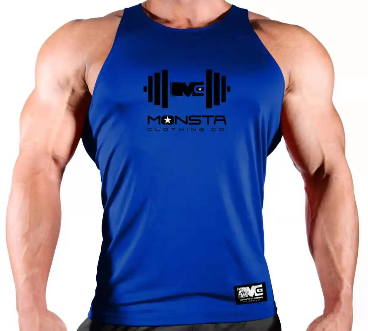 

Brand workout clothes cotton vest canotte bodybuilding racer vest men's fitness shirt muscle men sleeveless vest Tanktop