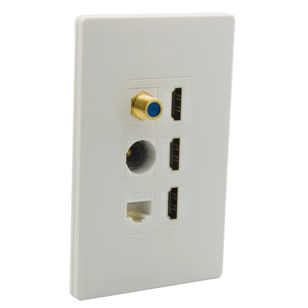 Штекер Toslink RCA (гнездо-гнездо) 6 портов HDMI CAT6 F RG6 USB 3 0 | Электроника
