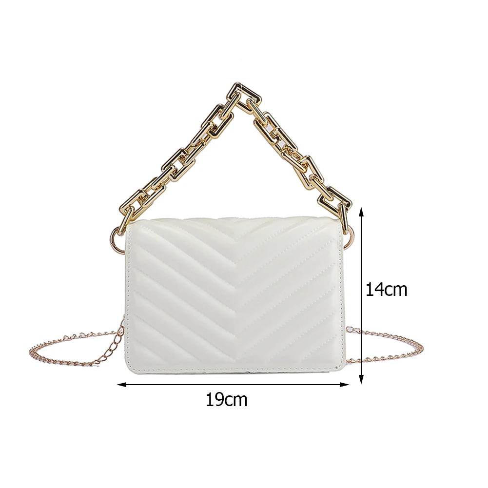 

Women's Bag Crossbody Shoulder Bags Purse Retro PU Leather Lattice Chain Fashion Luxury Designer Solid Color Shopper Handbag
