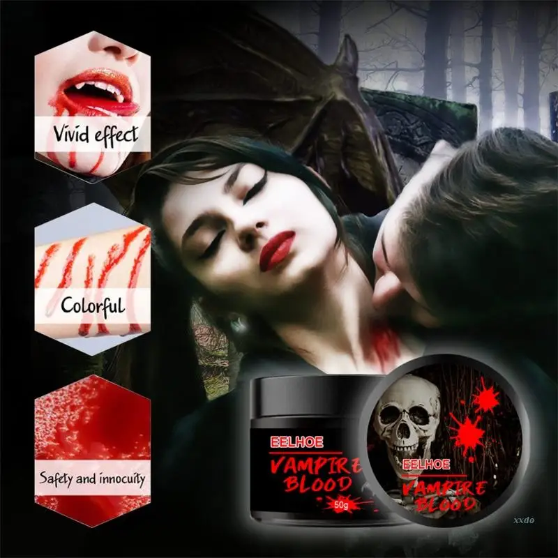 Реалистичная поддельная плазма крови крем ужас Хэллоуин вампир Макияж реквизит