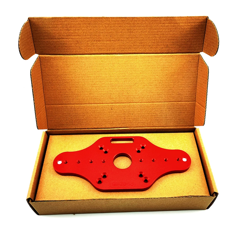 

Wood Router Base with Handles Fixed-base Compact Guide for Woodworking Electric Trimming Wood Milling Engraving 220*99mm