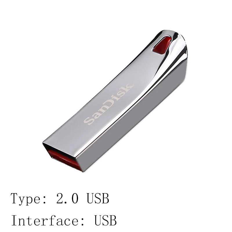 CZ71 Флеш-накопитель USB sandisk 32, 64, 16 ГБ, флешка 64 ГБ, 32 ГБ, 16 ГБ, флеш-накопитель 2,0, USB флешка, диск на ключ, память для телефона - Цвет: CZ71