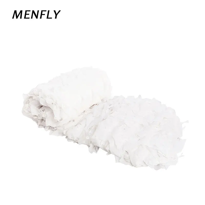 

MENFLY Pure White Indoor Embellishment Nets Outdoor Wedding Decoration Sun Shelter Sown Hunting Camo Shading Netting with Grid