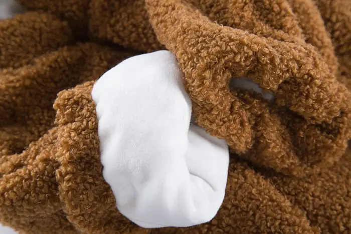 Детский костюм комбинезон HKSNG с медведем зимний мультяшный детский бархатный